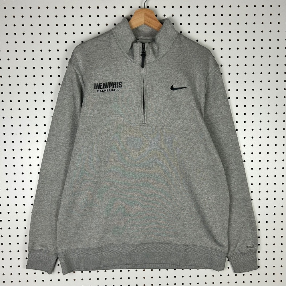 Nike 1 Cent Memphis Basketball 1/4 Zip Pullover Large Sweatshirt Penny Hardaway